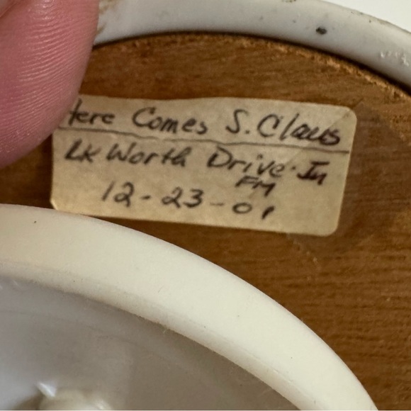 World Santa Patriotic Christmas Music Box 1912 Americana Here Comes Santa Claus - Picture 4 of 8